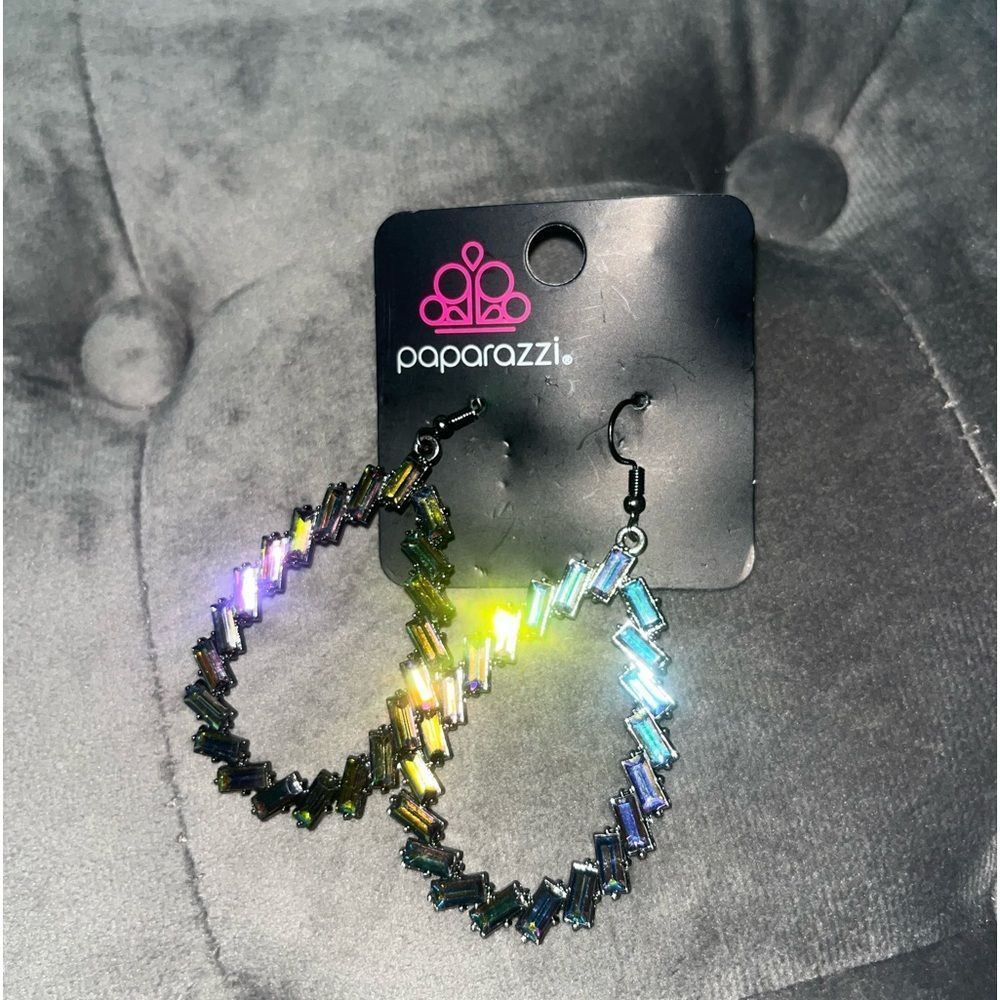 paparazzi oil spill earrings NWT